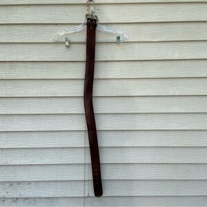 Elegant Dark Brown Leather Belt